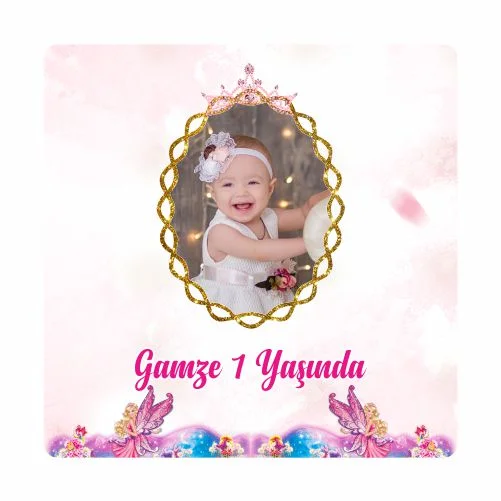 Barbie Temalı Doğum Günü Magneti